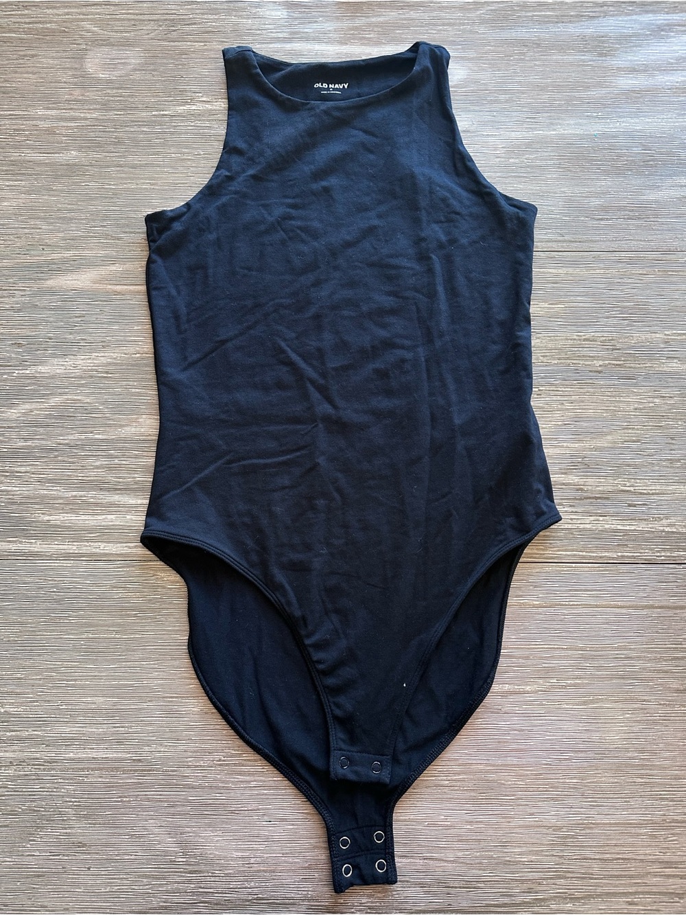 Old Navy Boat neck Tank Top black Bodysuit